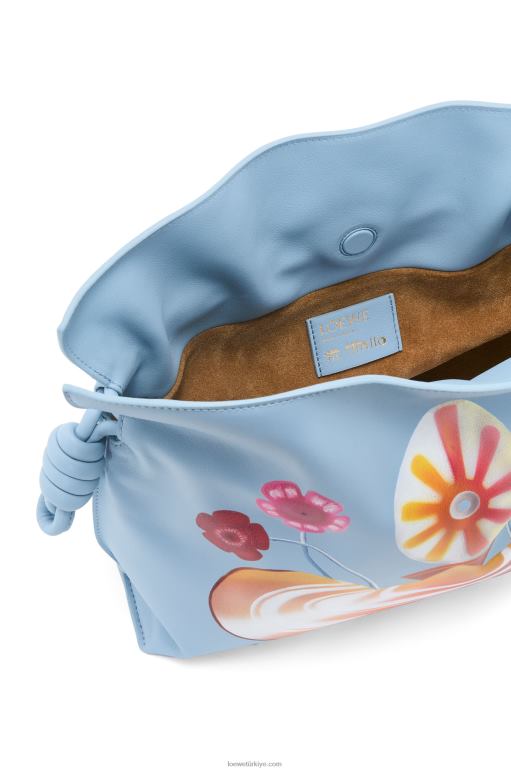 Loewe napa dana derisinde maruja mallo flamenco debriyajı 02600361 kadınlar tozlu mavi