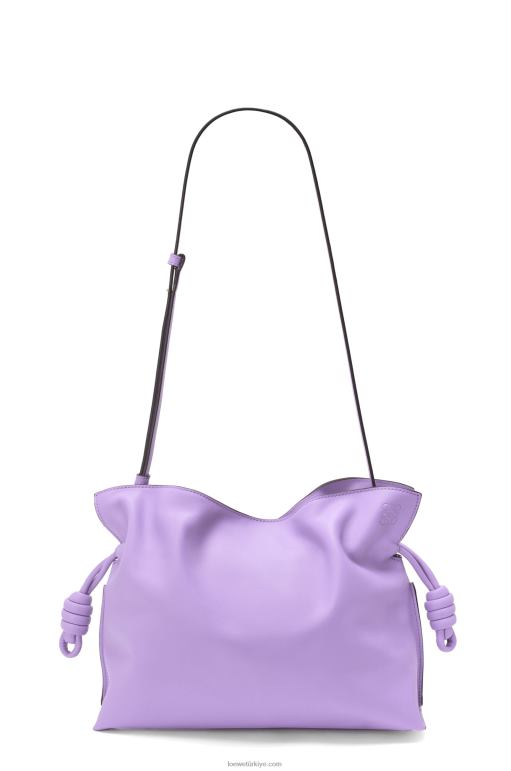 Loewe napa dana derisinden flamenko debriyajı 02600388 kadınlar açık leylak rengi