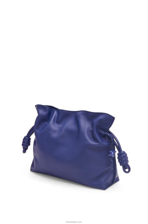 Loewe napa dana derisinden flamenko debriyajı 02600529 kadınlar derin mor sır