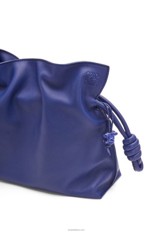 Loewe napa dana derisinden flamenko debriyajı 02600529 kadınlar derin mor sır