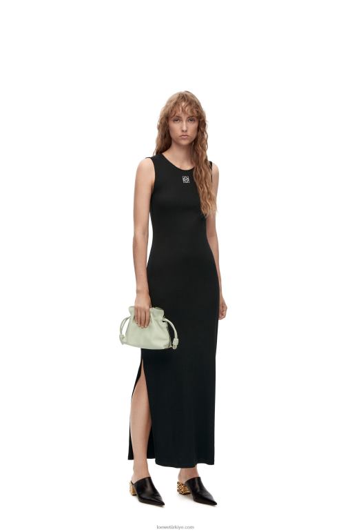 Loewe napa dana derisinden mini flamenko debriyajı 02600205 kadınlar hafif seladonlar