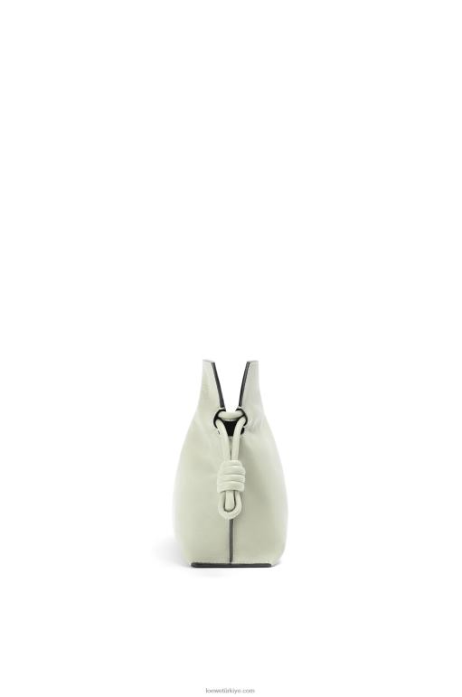 Loewe napa dana derisinden mini flamenko debriyajı 02600205 kadınlar hafif seladonlar