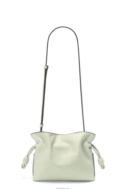 Loewe napa dana derisinden mini flamenko debriyajı 02600205 kadınlar hafif seladonlar