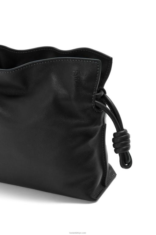 Loewe napa dana derisinden mini flamenko debriyajı 02600206 kadınlar siyah