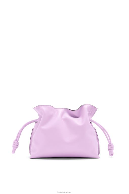 Loewe napa dana derisinden mini flamenko debriyajı 02600559 kadınlar çiçek açan orkide