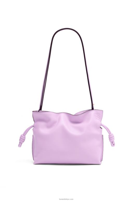 Loewe napa dana derisinden mini flamenko debriyajı 02600559 kadınlar çiçek açan orkide