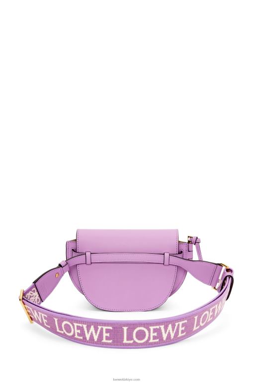 Loewe Yumuşak dana derisi ve jakarlı mini kapı ikili çanta 02600196 kadınlar taklit