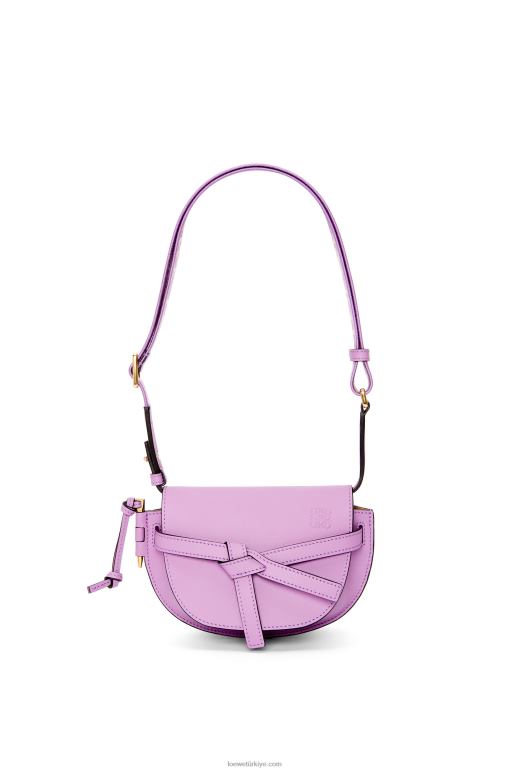 Loewe Yumuşak dana derisi ve jakarlı mini kapı ikili çanta 02600196 kadınlar taklit