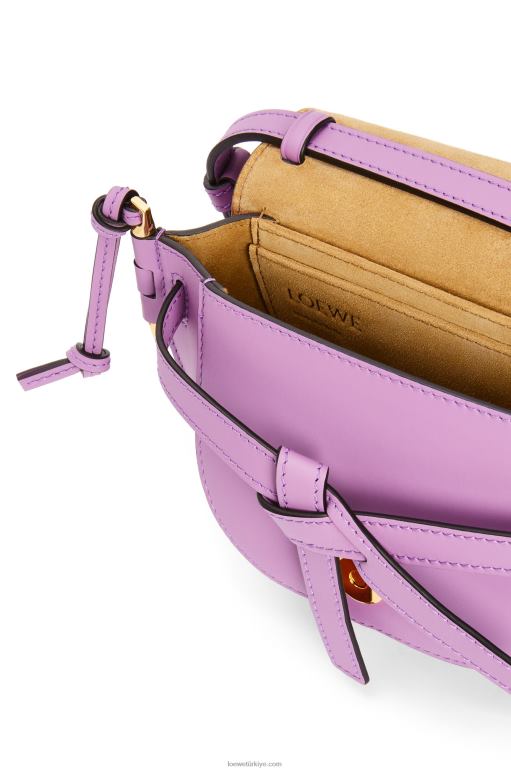 Loewe Yumuşak dana derisi ve jakarlı mini kapı ikili çanta 02600196 kadınlar taklit