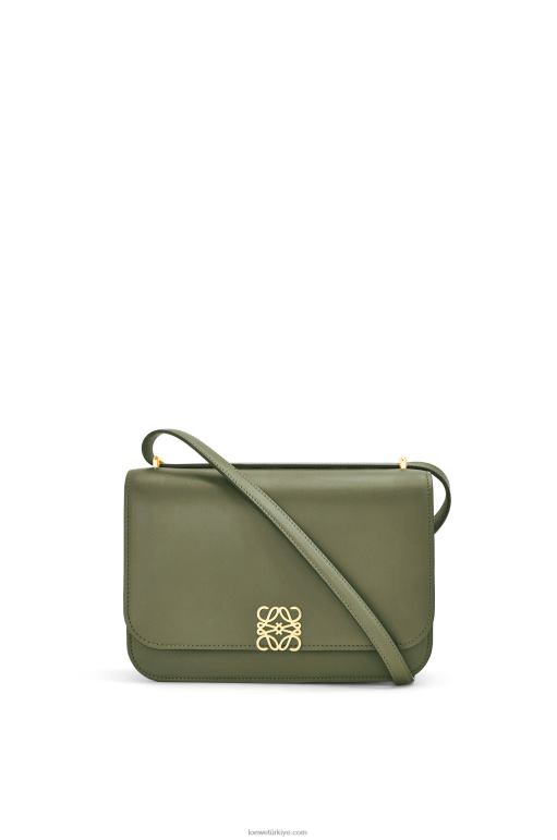 Loewe ipek dana derisinden goya çanta 02600301 kadınlar avokado yeşili
