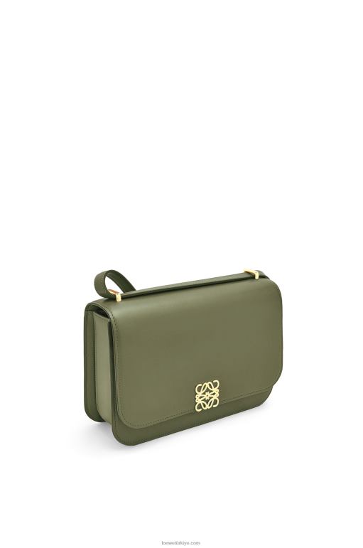 Loewe ipek dana derisinden goya çanta 02600301 kadınlar avokado yeşili