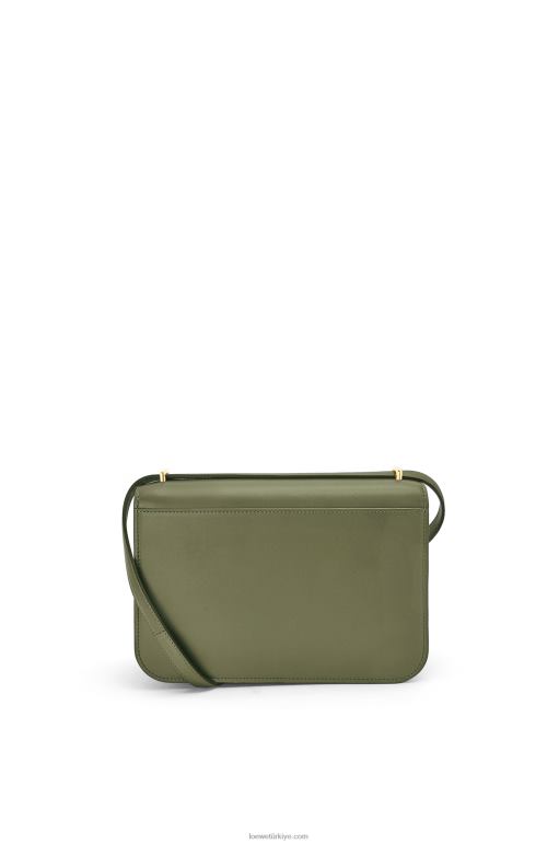 Loewe ipek dana derisinden goya çanta 02600301 kadınlar avokado yeşili