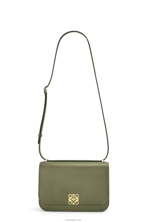 Loewe ipek dana derisinden goya çanta 02600301 kadınlar avokado yeşili