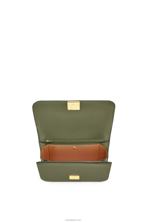 Loewe ipek dana derisinden goya çanta 02600301 kadınlar avokado yeşili