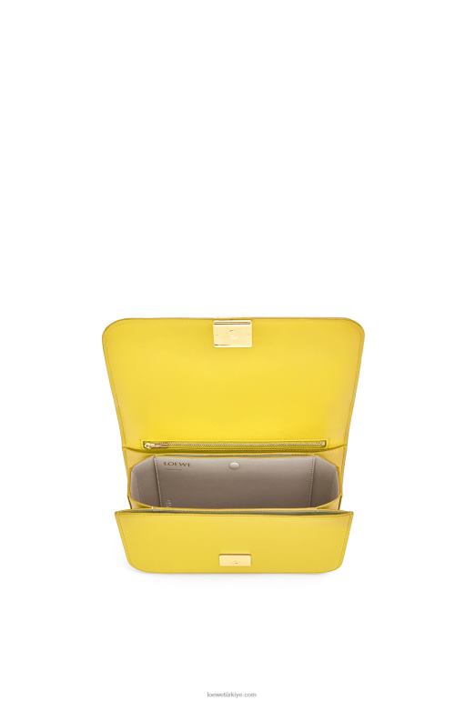 Loewe ipek dana derisinden goya çanta 02600302 kadınlar sarı