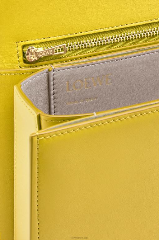 Loewe ipek dana derisinden goya çanta 02600302 kadınlar sarı