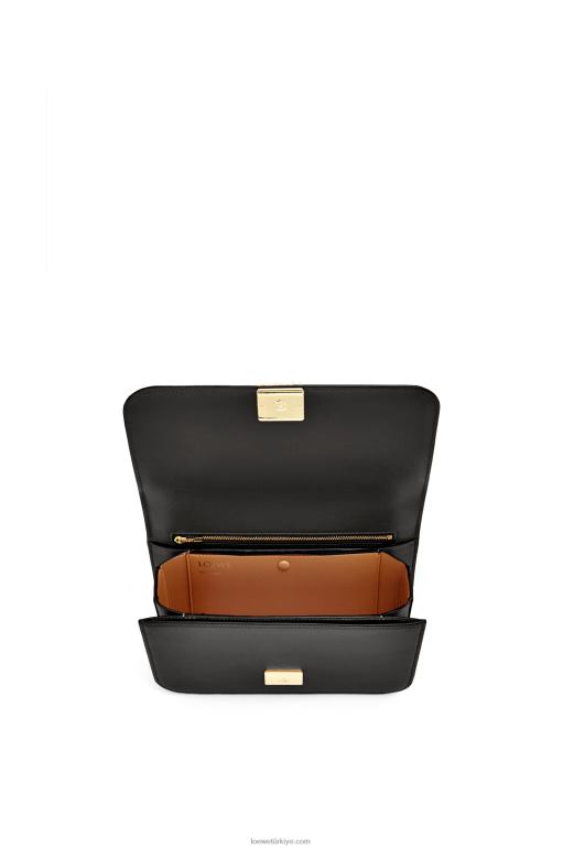 Loewe ipek dana derisinden goya çanta 02600306 kadınlar siyah