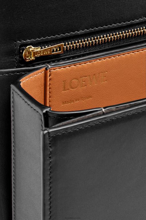 Loewe ipek dana derisinden goya çanta 02600306 kadınlar siyah