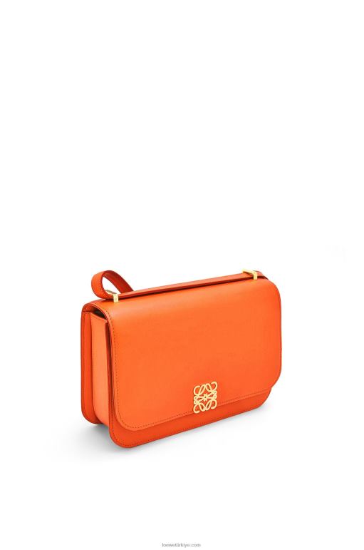 Loewe ipek dana derisinden goya çanta 02600494 kadınlar turuncu