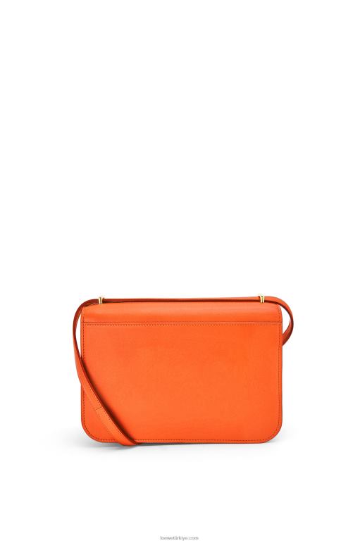 Loewe ipek dana derisinden goya çanta 02600494 kadınlar turuncu