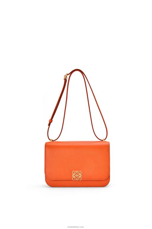 Loewe ipek dana derisinden goya çanta 02600494 kadınlar turuncu