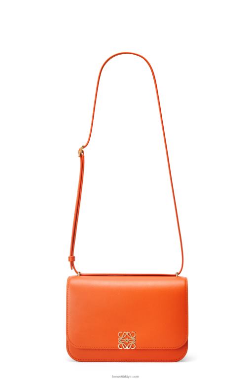 Loewe ipek dana derisinden goya çanta 02600494 kadınlar turuncu