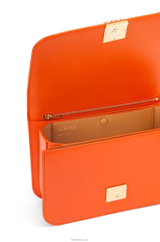 Loewe ipek dana derisinden goya çanta 02600494 kadınlar turuncu