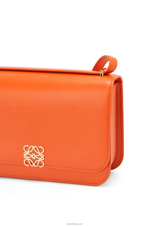 Loewe ipek dana derisinden goya çanta 02600494 kadınlar turuncu