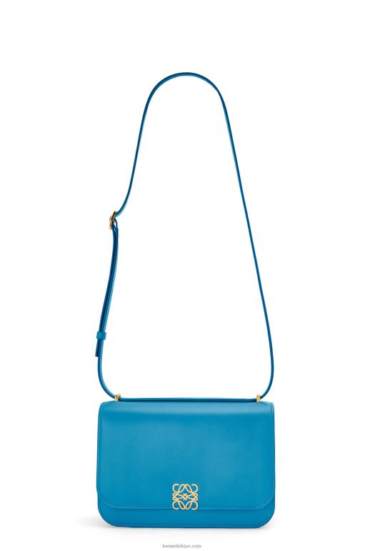 Loewe ipek dana derisinden goya çanta 02600495 kadınlar lagün mavisi