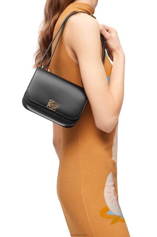 Loewe ipek dana derisinden küçük goya çantası 02600269 kadınlar siyah