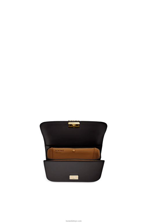 Loewe ipek dana derisinden küçük goya çantası 02600269 kadınlar siyah