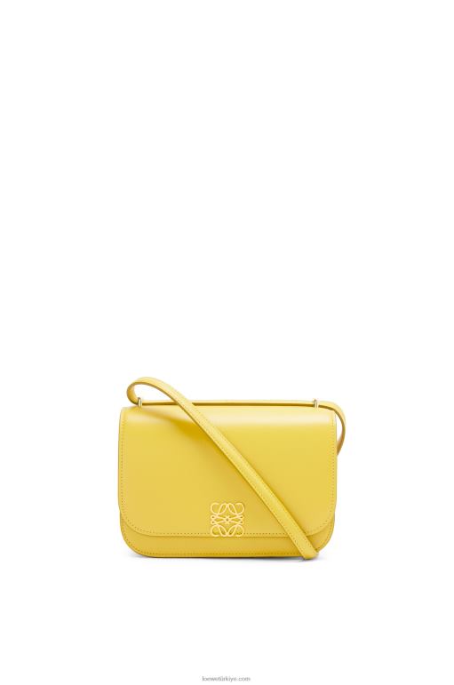 Loewe ipek dana derisinden küçük goya çantası 02600304 kadınlar sarı