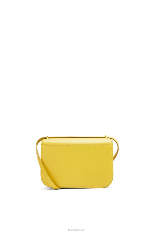 Loewe ipek dana derisinden küçük goya çantası 02600304 kadınlar sarı