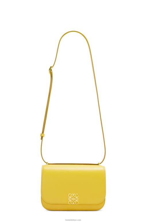 Loewe ipek dana derisinden küçük goya çantası 02600304 kadınlar sarı