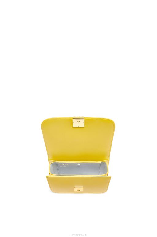 Loewe ipek dana derisinden küçük goya çantası 02600304 kadınlar sarı