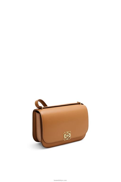 Loewe ipek dana derisinden küçük goya çantası 02600305 kadınlar sıcak çöl