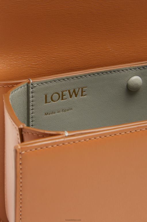 Loewe ipek dana derisinden küçük goya çantası 02600305 kadınlar sıcak çöl