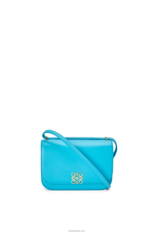 Loewe ipek dana derisinden küçük goya çantası 02600309 kadınlar mavi