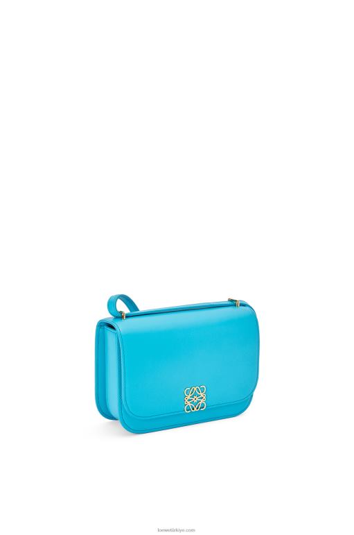 Loewe ipek dana derisinden küçük goya çantası 02600309 kadınlar mavi