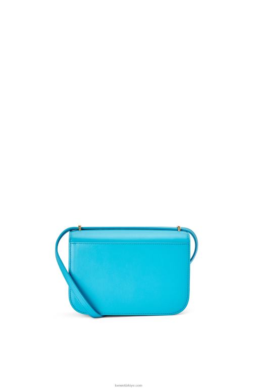 Loewe ipek dana derisinden küçük goya çantası 02600309 kadınlar mavi