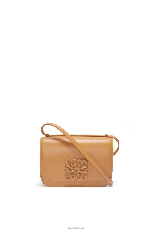 Loewe ipek dana derisinden küçük goya çantası 02600455 kadınlar sıcak çöl