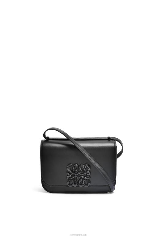 Loewe ipek dana derisinden küçük goya çantası 02600456 kadınlar siyah