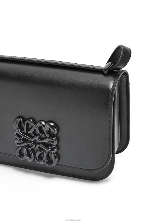 Loewe ipek dana derisinden küçük goya çantası 02600456 kadınlar siyah