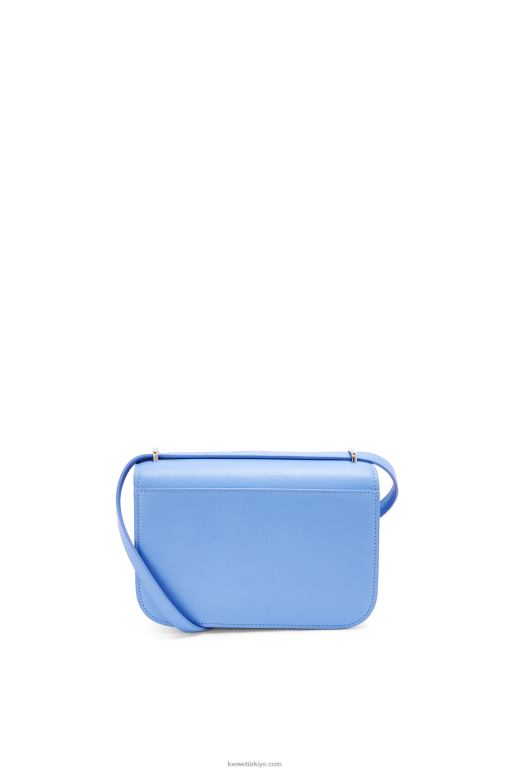 Loewe ipek dana derisinden küçük goya çantası 02600508 kadınlar mavi mavi