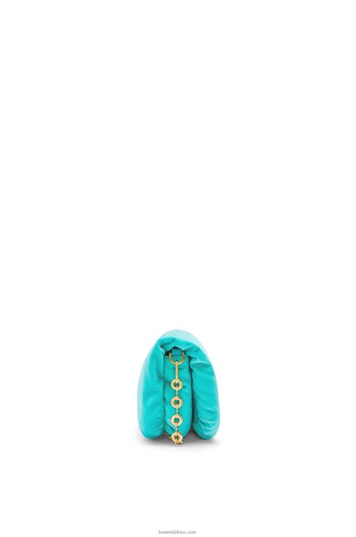 Loewe kadife mini goya goya çantası 02600248 kadınlar Karayip Mavisi