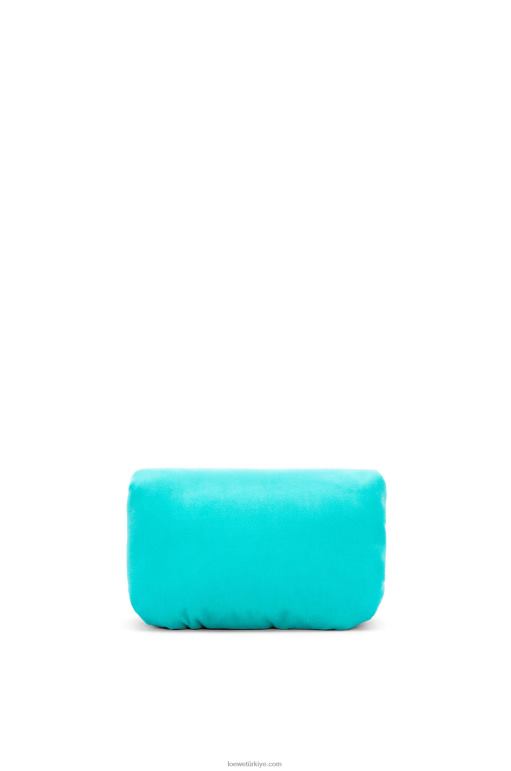 Loewe kadife mini goya goya çantası 02600248 kadınlar Karayip Mavisi