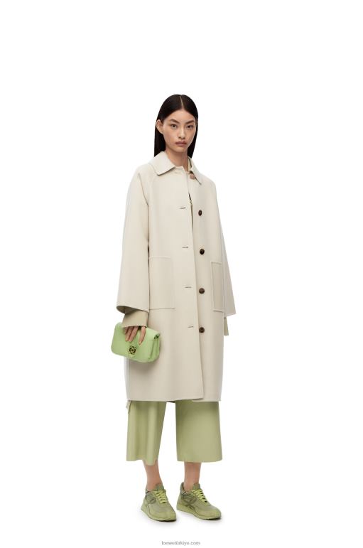Loewe parlak napa kuzu derisinden mini kirpi goya çantası 02600247 kadınlar açık soluk yeşil