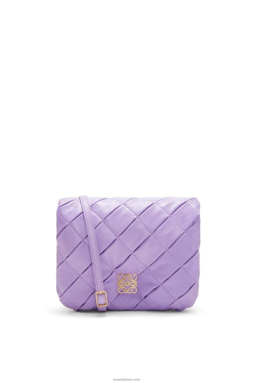 Loewe pilili parlak napa kuzu postu içinde kirpi goya 02600379 kadınlar açık leylak rengi