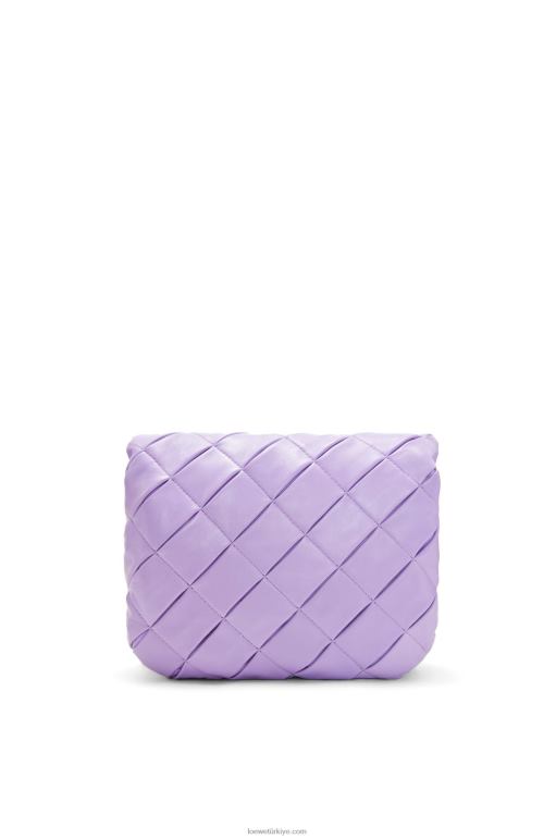 Loewe pilili parlak napa kuzu postu içinde kirpi goya 02600379 kadınlar açık leylak rengi
