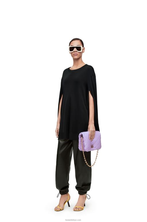 Loewe pilili parlak napa kuzu postu içinde kirpi goya 02600379 kadınlar açık leylak rengi